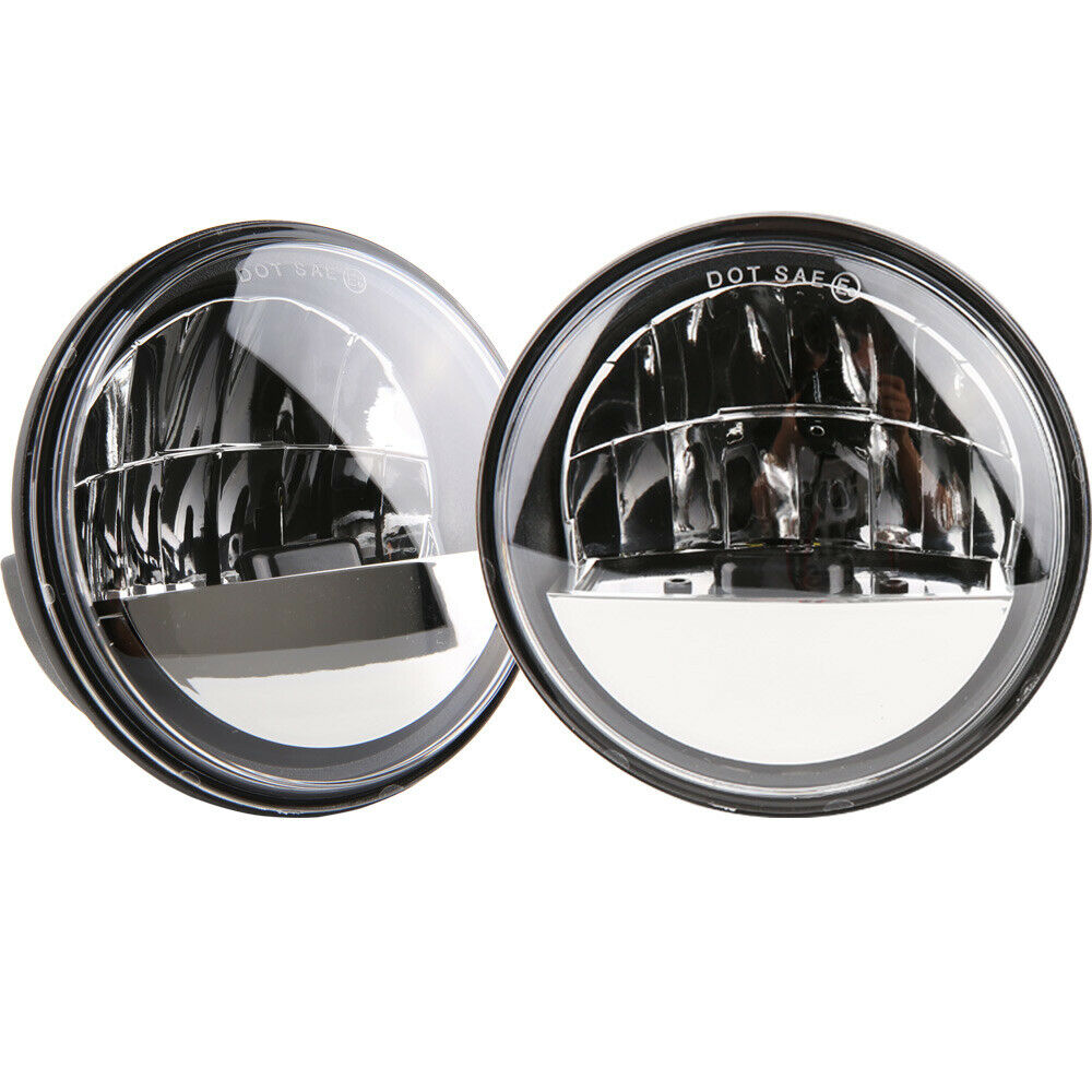 7"LED Projector Headlight + Passing Lights For Harley Touring Electra Glide