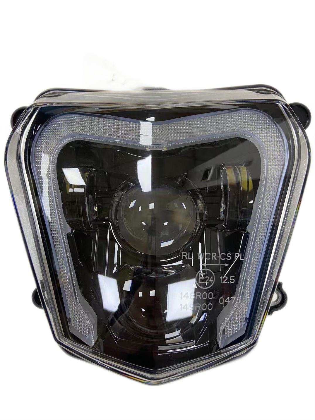 E-24 Approved LED Headlight Assembly High Low Beam DRL For KTM Duke 690 2012-2019