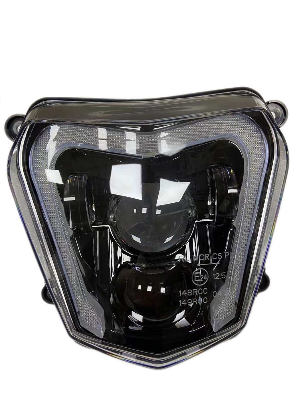 E-24 Approved LED Headlight Assembly High Low Beam DRL For KTM Duke 690 2012-2019