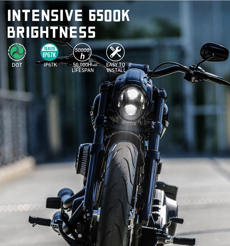 LED Headlight with DRL Headlamp For Harley Davidson Softail Breakout 2018 UP
