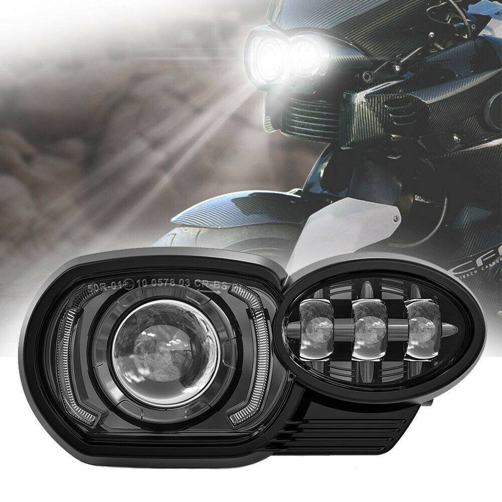 LED Front Projector Healight DRL For BMW 2005~2009 K1200R and K1300R 2010-2013