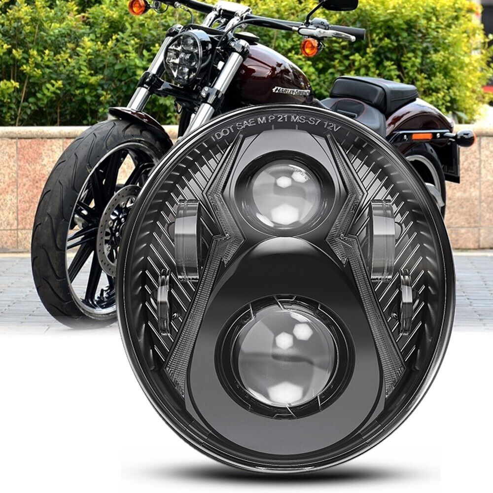 LED Headlight with DRL Headlamp For Harley Davidson Softail Breakout 2018 UP