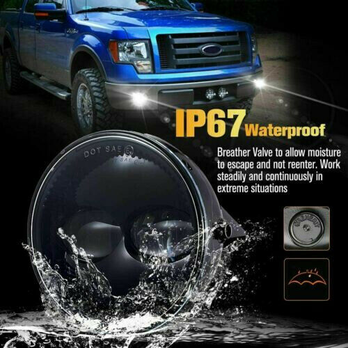 Plug and Play 48W Pair Bumper LED Fog Lights Black Fit For Ford F150 2009 - 2014