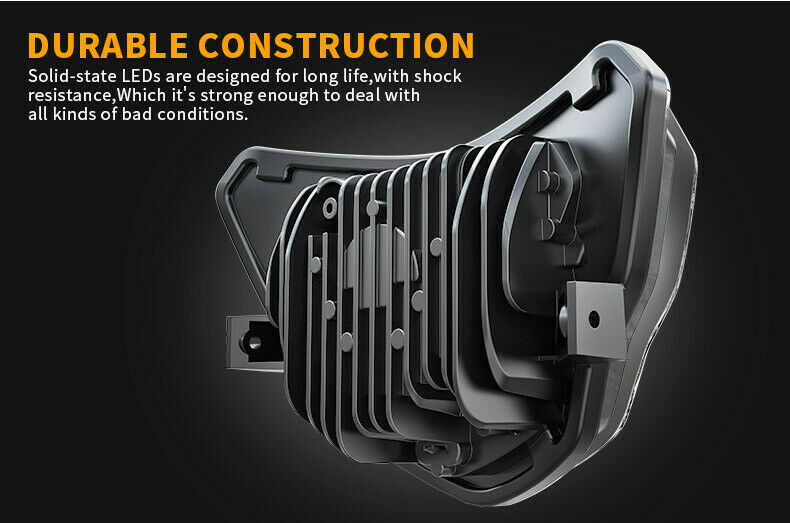 Motorcycle LED Front Headlight Assembly with Angel Eye For BMW G310GS/G310R