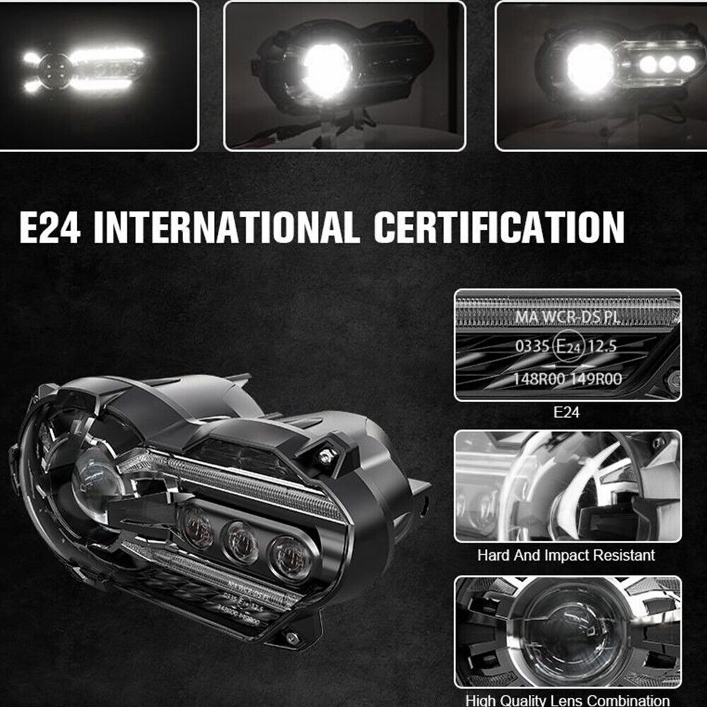 LED Headlight headlamp H/L beam DRL For BMW R1200GS 2004-2012 R1200GS Adv 05-13