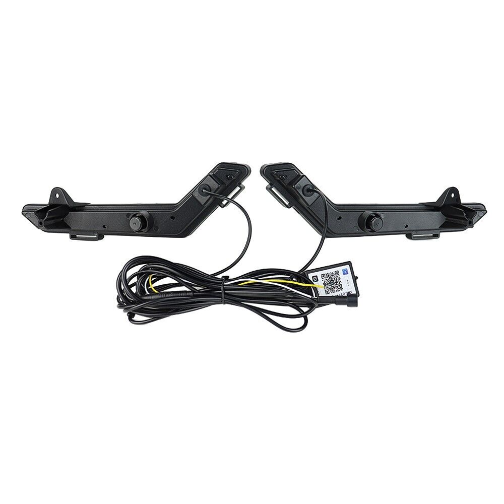 Pair RGB LED Turn Signals Light DRL App Control for Can-Am Defender Max 2020+