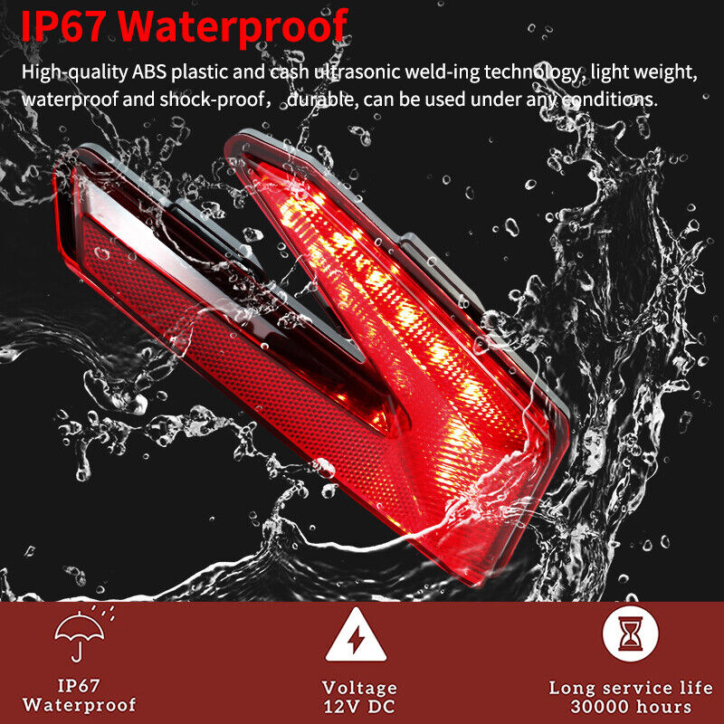 For Can-Am 2017-21 Maverick X3 Turbo R Black Smoke LED Tail Lights 710004744