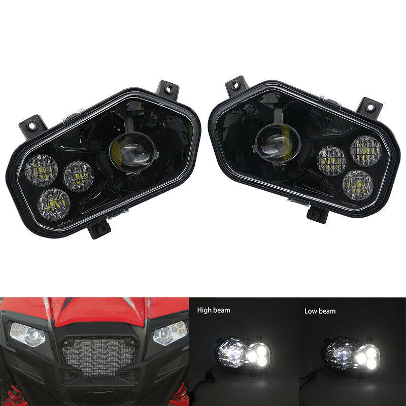 For 2011-2014 Polaris RZR 800 ATV UTV LED Conversion Headlights Kit /RZR 900 XP