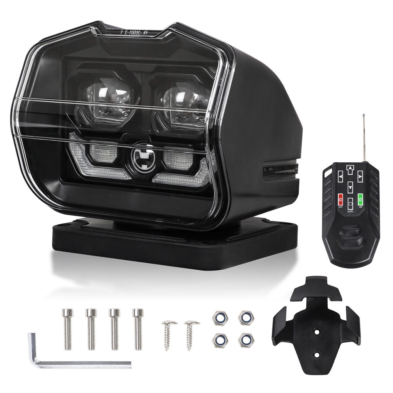 12V 50W Boat Remote Control LED Spotlight Truck Car Marine Remote Searchlight