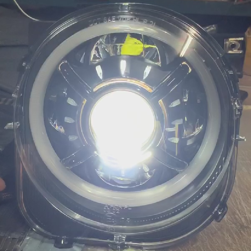 Plug and Play Led headlight Hi/Low beam with Halo For Jeep Renegade 2015-2022