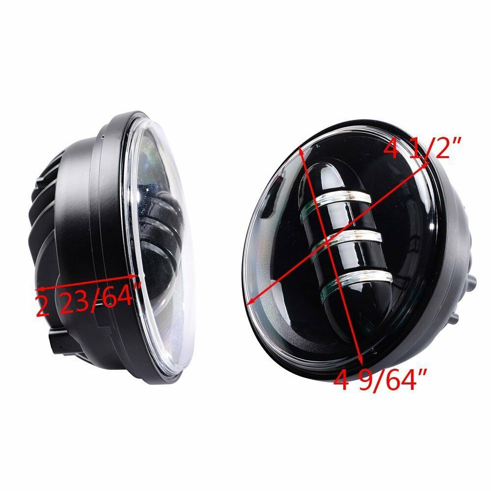 7" New LED Projector Headlight + Passing Lights For Harley Touring Electra Glide