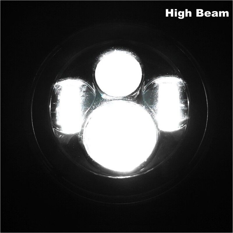 7" New LED Projector Headlight + Passing Lights For Harley Touring Electra Glide