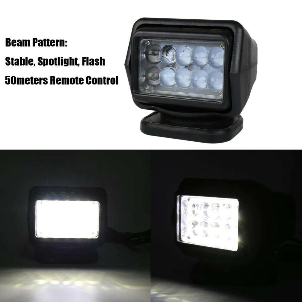Portable Marine Searchlight Spotlight Wireless LED 12V for Boats Offroad Marine
