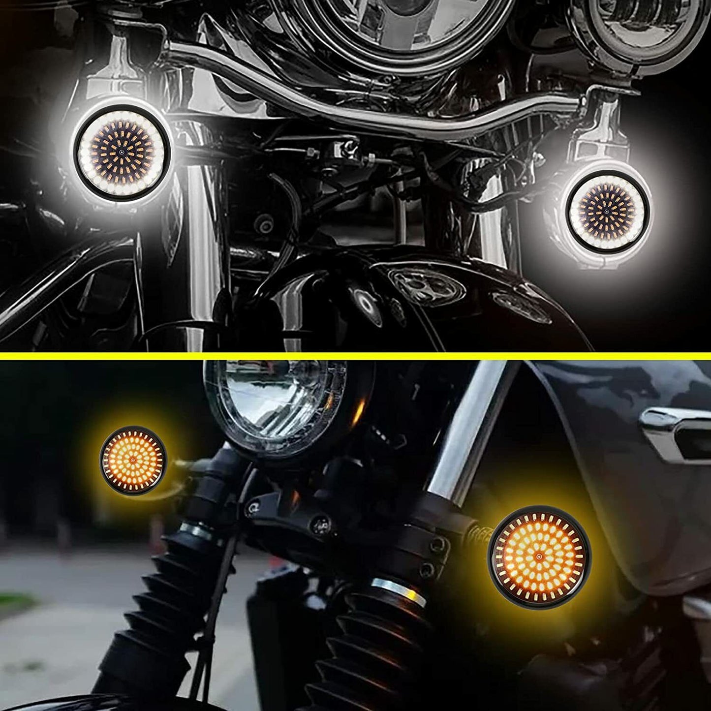 Led Turn Signal Light 1157 Bulb For Harley Touring Road Glide Limited