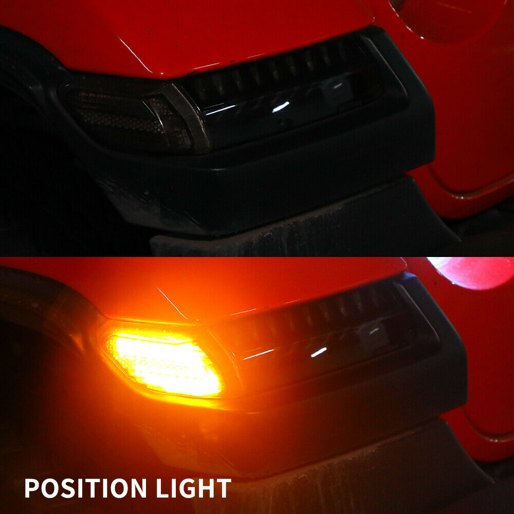 LED Fender Sequential Turn Signal Light Fit For Jeep Wrangler JL Rubicon 18-21