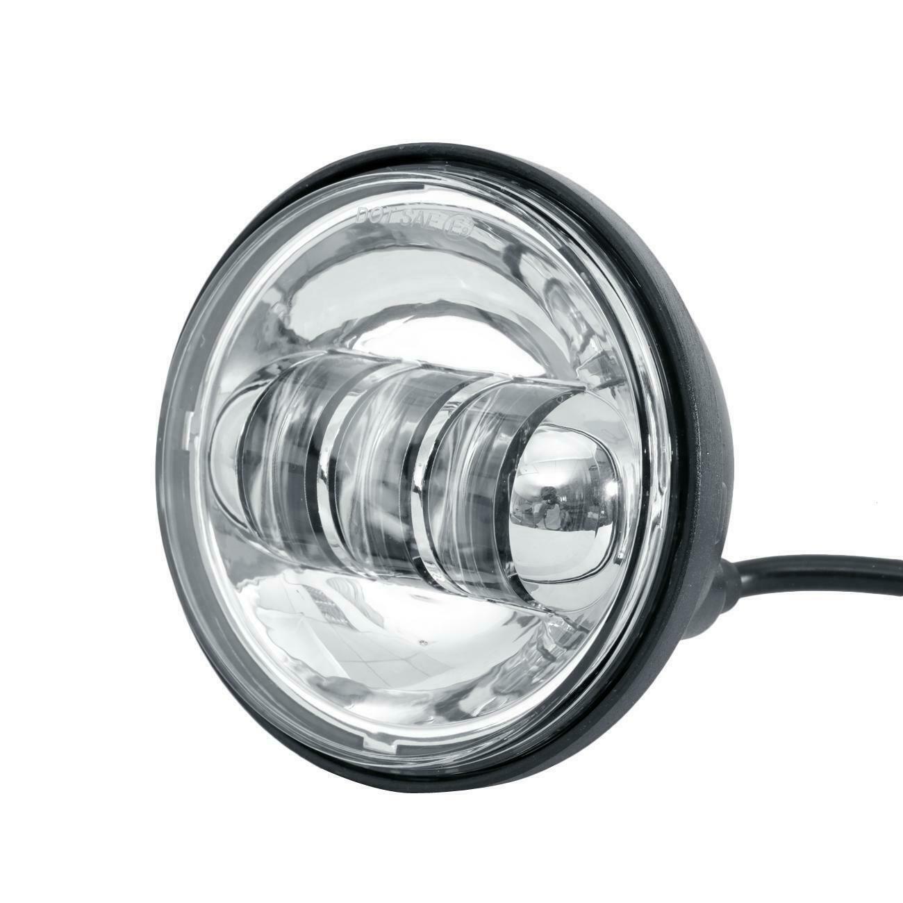 4 1/2 inch Chrome LED Passing Light Fog Light with Housing For Harley Touring
