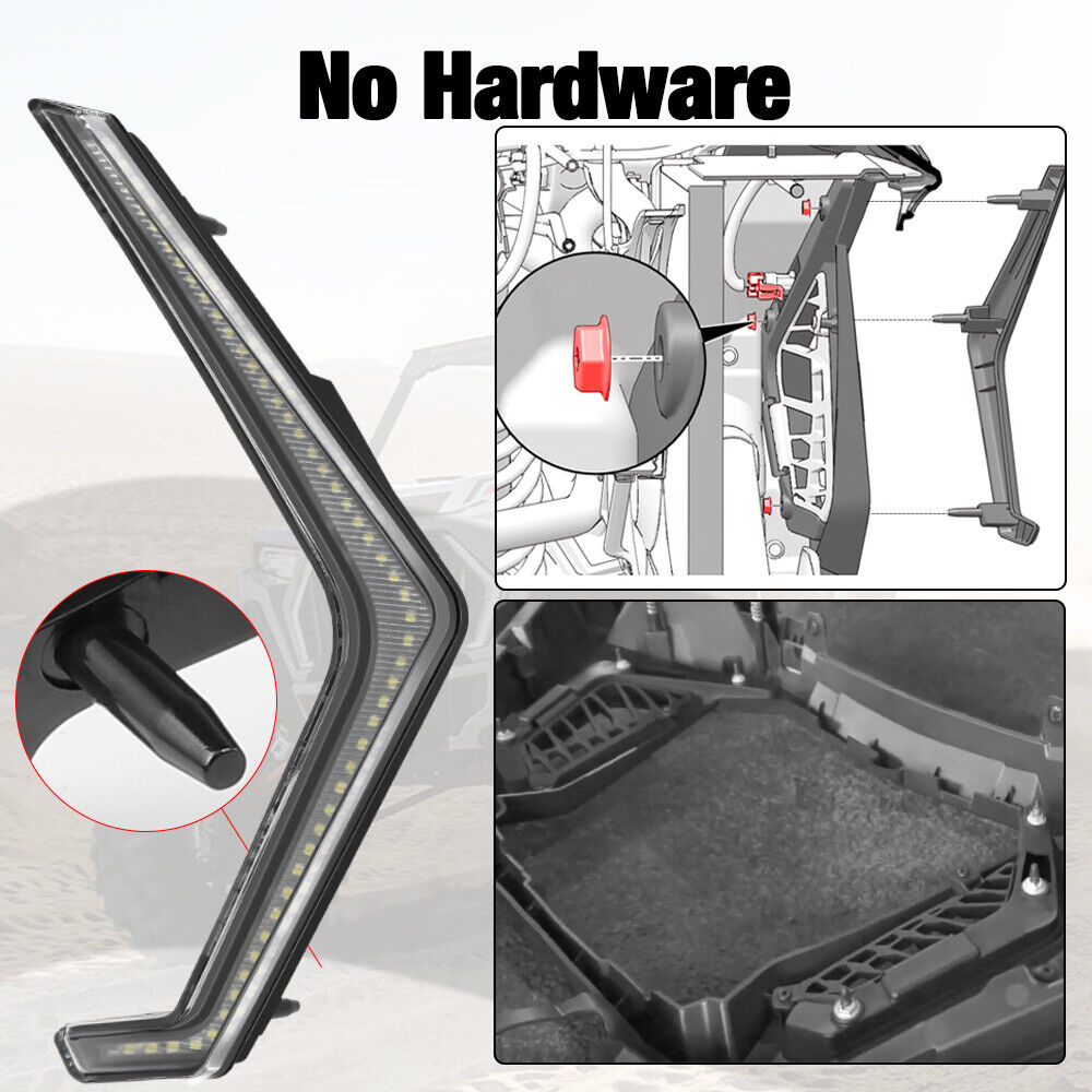 2019-2021 Fang Front & Rear Accent Light Kit for Polaris RZR XP 4 Turbo 1000