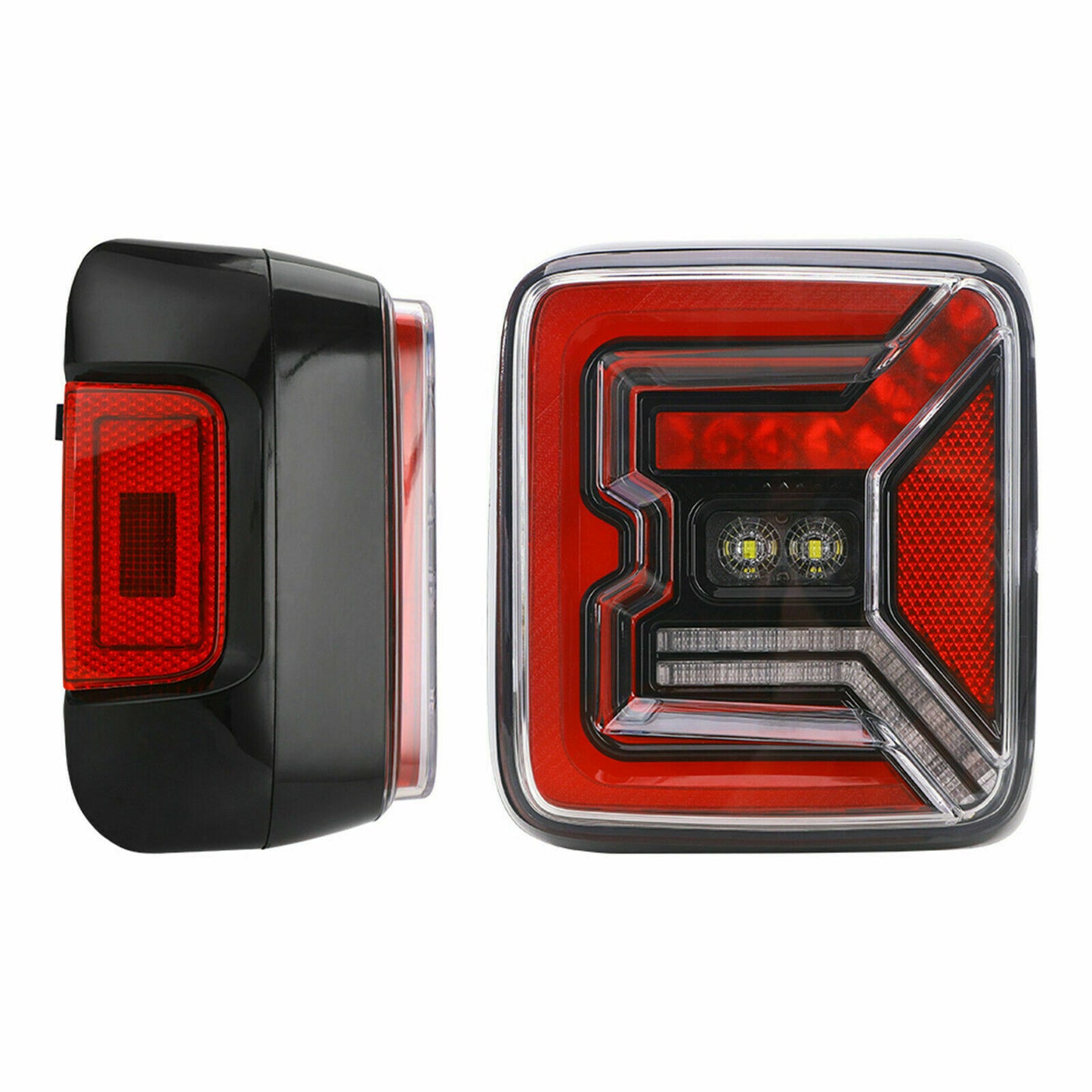 Pair LED Tail Lights Rear Lamp Break Turn Signal Light For Jeep Wrangler JL JLU