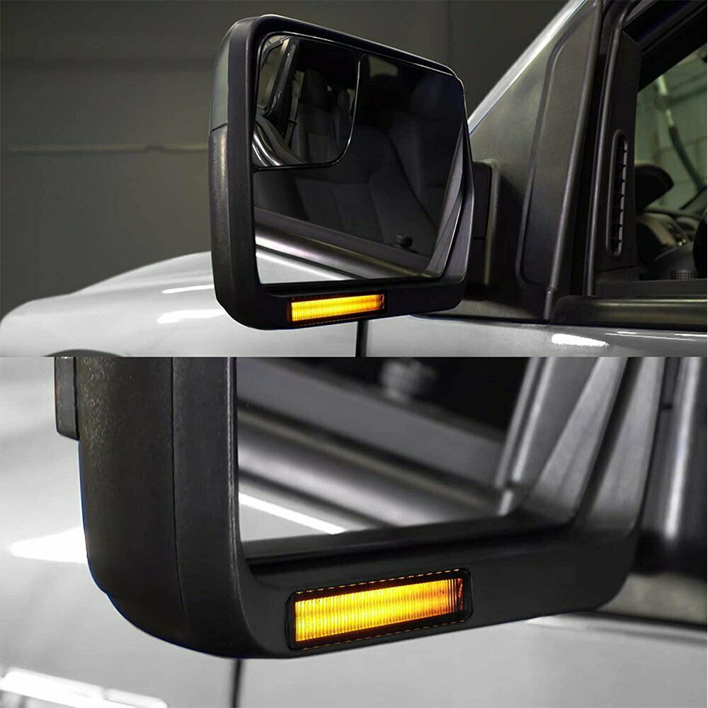 LED Under Side Mirror Turn Signal Light Bright Dynamic Sequential For Ford F-150