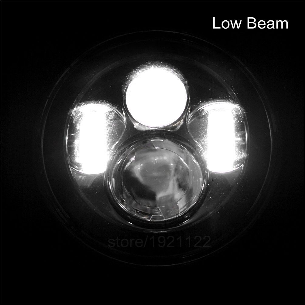 7" New LED Projector Headlight + Passing Lights For Harley Touring Electra Glide