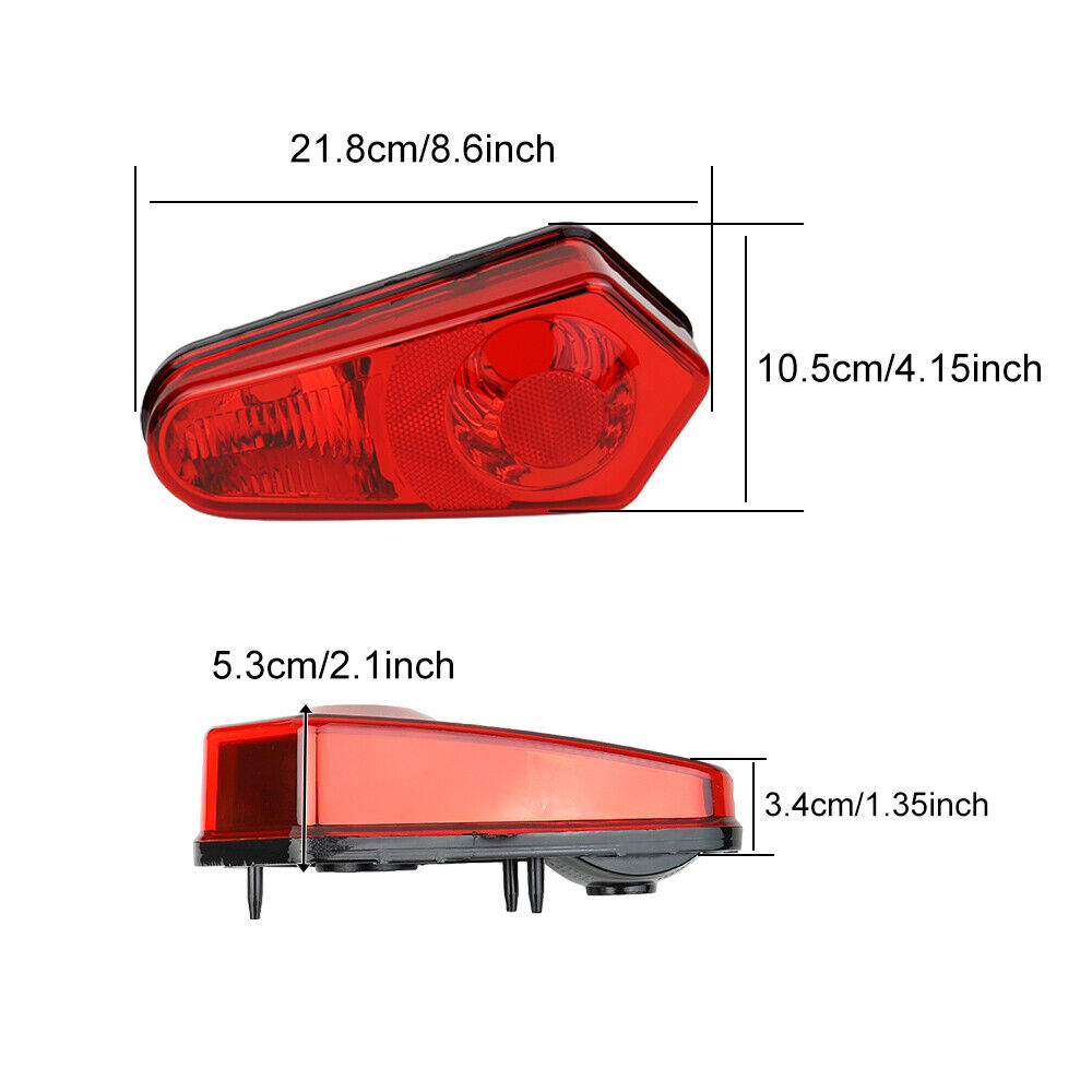 Pair Tail Lights Lamps Left+Right For Polaris ACE RZR Sportsman 2009-2022