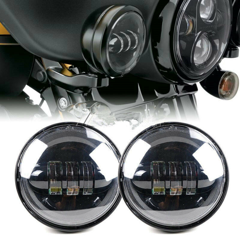7" New LED Projector Headlight + Passing Lights For Harley Touring Electra Glide