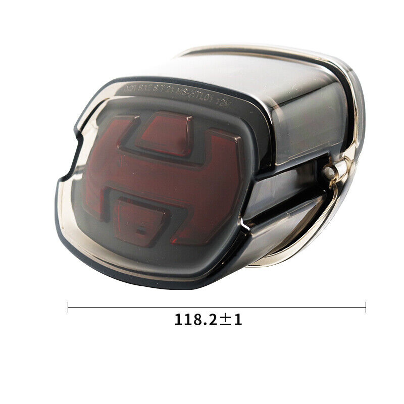 Smoke Rear Brake Turn Signals LED Tail Light For Harley Dyna Sportster Touring