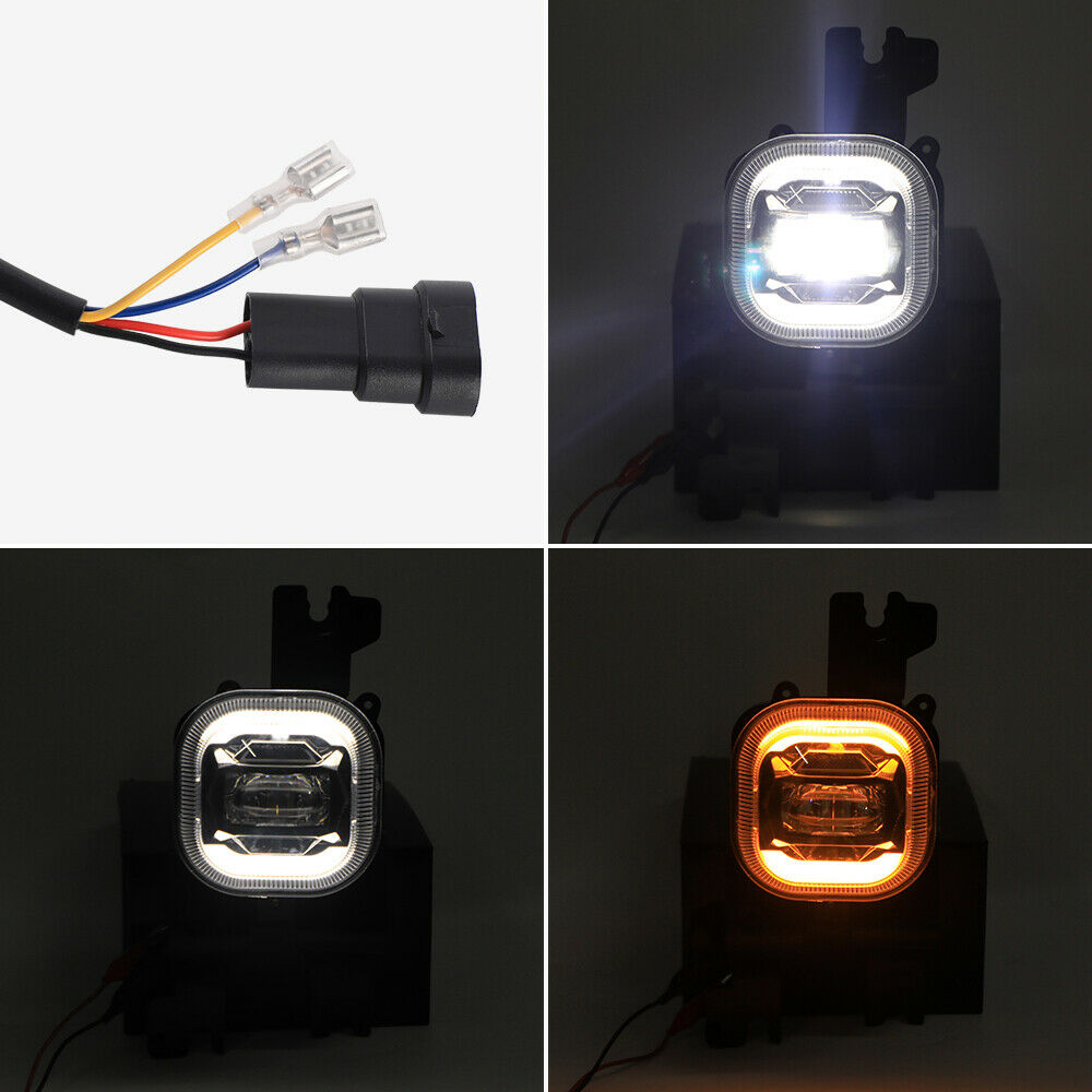 Pair LED Fog Lights Bumper Lamp For Ford F-250 F-350 F-450 F-550 2008-2010