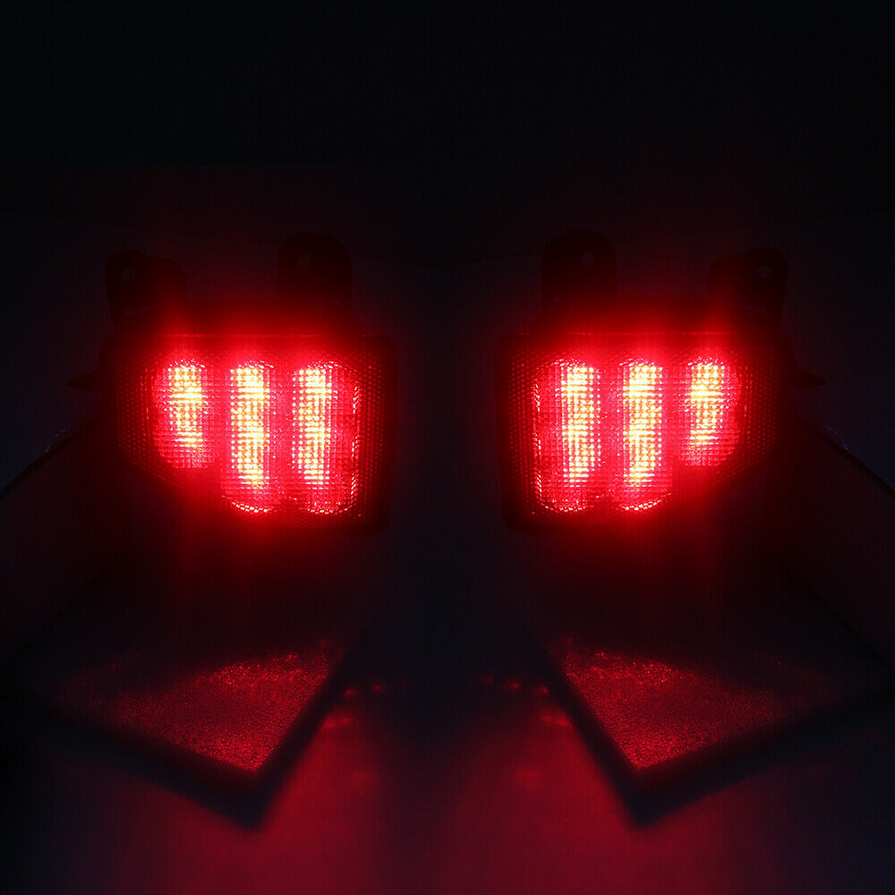 Rear Bumper Reflector LED Taillight Red Taillights For Jeep Wrangler 2018 2019