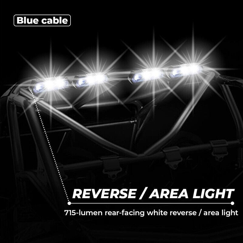 Rear Chase LED Light Bar Running Brake Reverse for Can-Am Maverick X3 RZR 1000