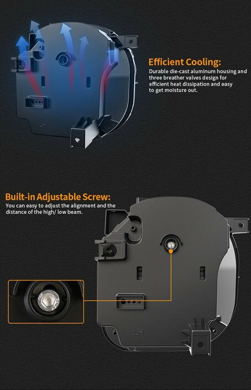 Plug and Play Led headlight Hi/Low beam with Halo For Jeep Renegade 2015-2022