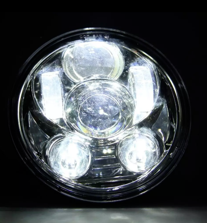 5 3/4 inch LED Headlight Plug and Play for Indian Scout and Indian Bobber