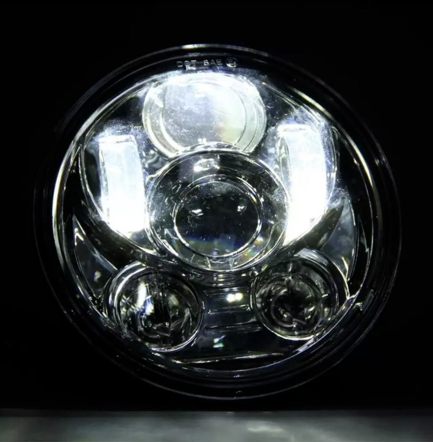 5 3/4 inch LED Headlight Plug and Play for Indian Scout and Indian Bobber