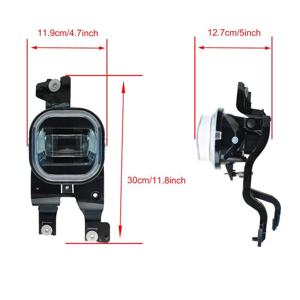 LED Fog Lights Assembly Compatible with bracket For Ford F250 F350 F450