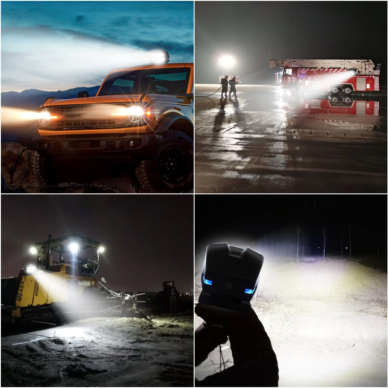12V 50W Boat Remote Control LED Spotlight Truck Car Marine Remote Searchlight