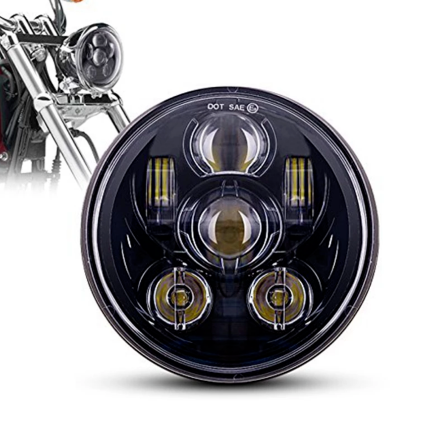 5 3/4 inch LED Headlight Plug and Play for Indian Scout and Indian Bobber