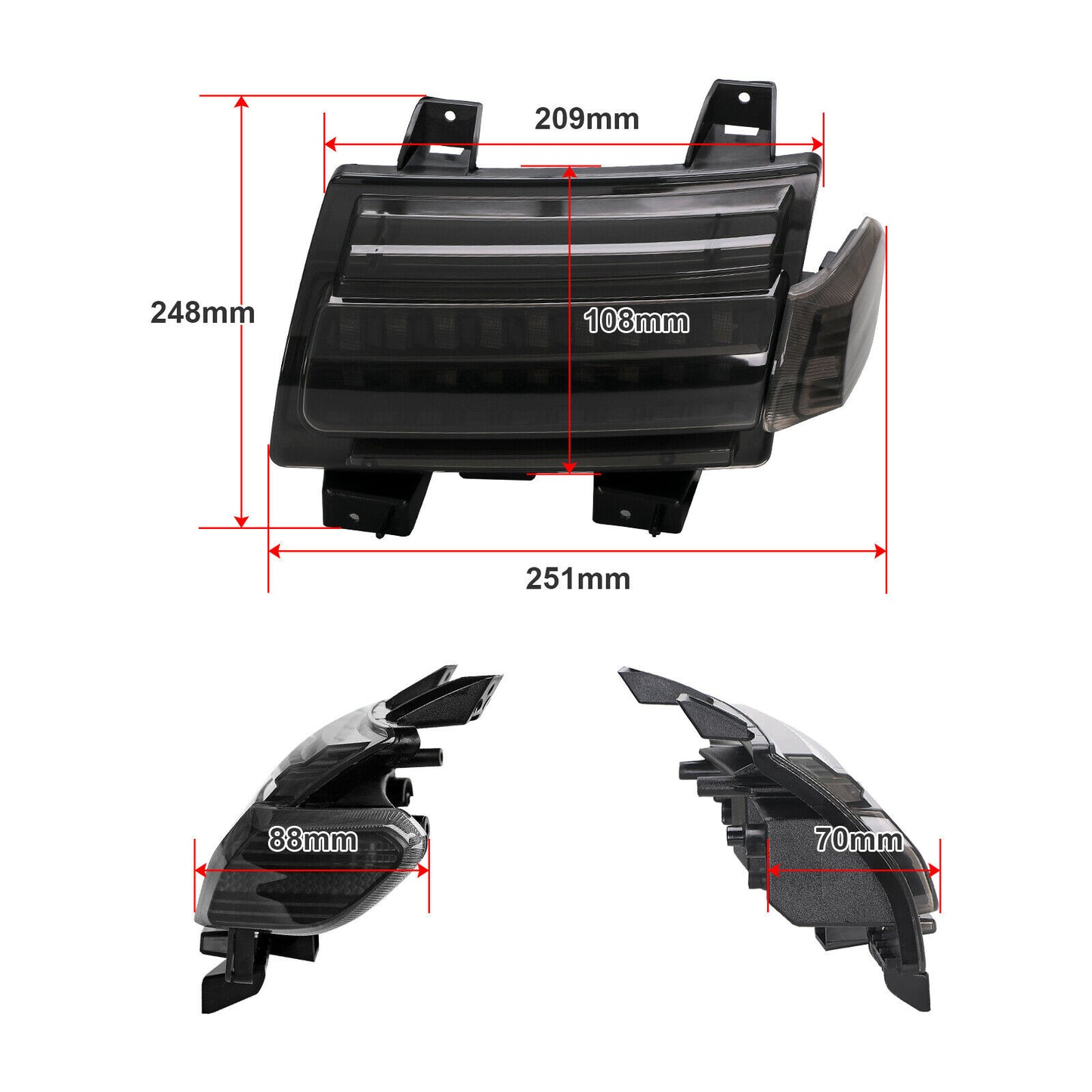 LED Sequencial Fender Lights and Running DRL Turn Signal For Jeep wrangler JL