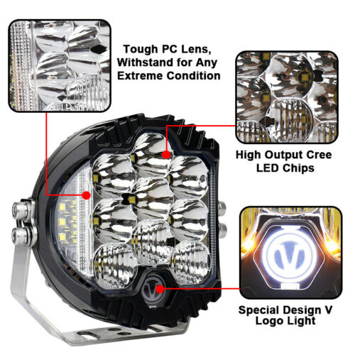 5 inch 50W LED Work Light Pods Spot Flood Combo Fog Lamp Offroad Driving Car