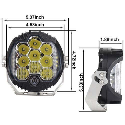 5 inch 50W LED Work Light Pods Spot Flood Combo Fog Lamp Offroad Driving Car