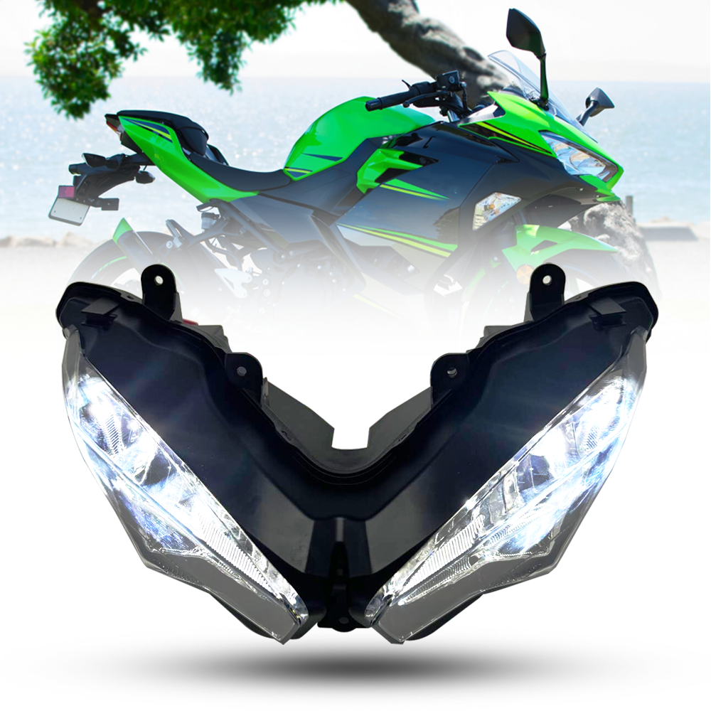 LED Scheinwerfer Tagfahrlicht mit Fern- und Abblendlicht für Kawasaki EX400 NINJA400 2018-2022  NINJA650 EX650 2020-2022