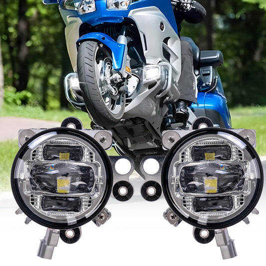 Pair 54W 12V DOT Motorcycle LED Fog Light For Honda Gold Wing GL1800 2012-2017