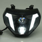 Für Yamaha MT09 MT-09 FZ09 2014 2015 2016 E24 LED Scheinwerfer mit Fern- und Abblendlicht Tagfahrlicht Plug&Play
