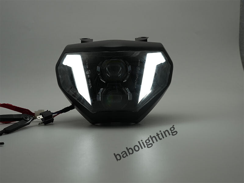 Für Yamaha MT09 MT-09 FZ09 2014 2015 2016 E24 LED Scheinwerfer mit Fern- und Abblendlicht Tagfahrlicht Plug&Play