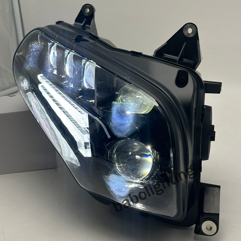 LED Adjustable Beam Headlight with Daytime Running Lights Hi/Lo Beam for Honda Gold Wing GL1800 2001-2017