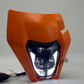 For KTM 250 350 450 500 690 LED Headlight with Orange Mask,Turn Signal Lamp DRL