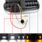 Dual LED Headlights Hi/Lo DRL Turn Signal Lights For Harley Road Glide 1998-2013