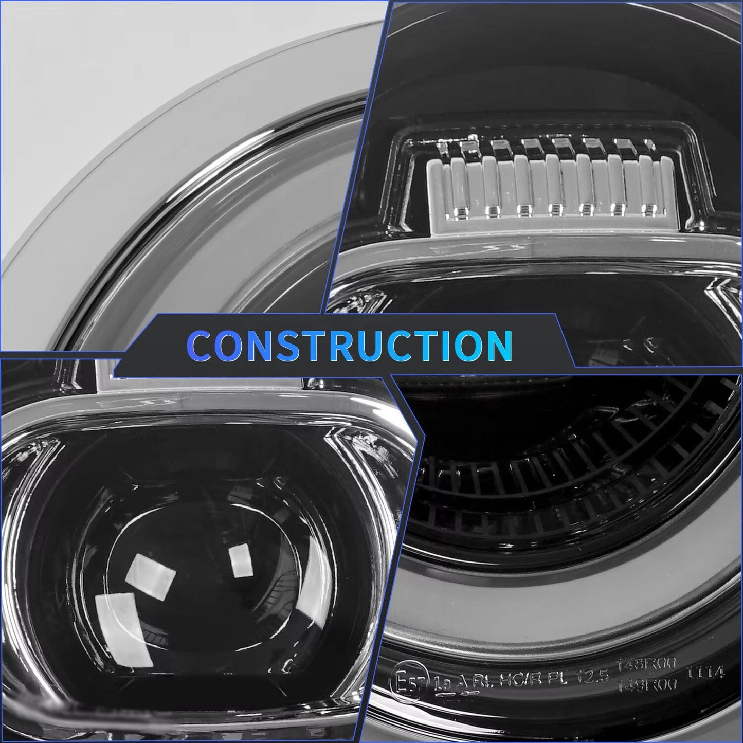 für Mini Cooper R50 R52 R53 2001-2007 LED Scheinwerfer DRL Hi/Lo Strahl Blinker