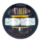 5 3/4'' 5.75 inch LED Headlights Round 4pcs Hi/Lo Beam with DRL for Peterbilt 349 359 fit for Impala 59-76 fit for Dodge