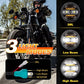 E24 DOT 5.75 inch LED Headlight with Amber DRL for Harley Davidson Dyna Street Bob Super Wide Glide Low Rider Night Rod Train Sportster Iron 883 Indian Scout Triumph