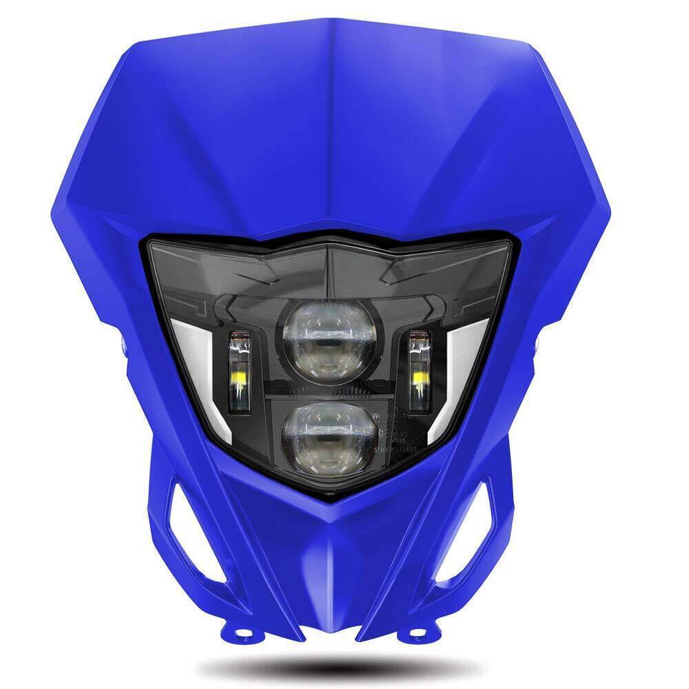E24 LED Headlight DRL Blue Fairing For Yamaha WR250F  WR450F TTR 250 400 426 450